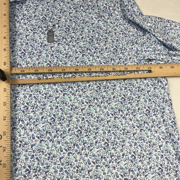 Peter Millar Summer Comfort Polo Shirt XL Golf Performance Bar For The Course - Picture 8 of 10